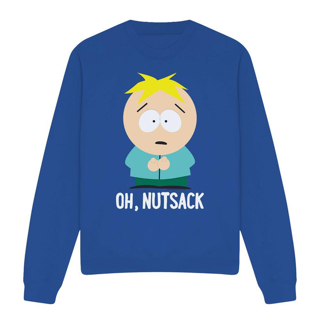 Royal Blue - Front - South Park Unisex Adult Oh Nutsack Sweatshirt