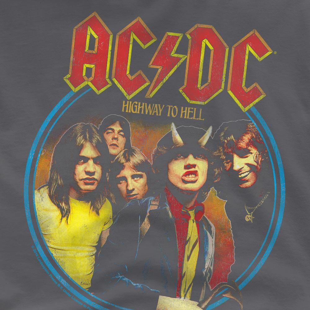 Charcoal - Pack Shot - AC-DC Mens Highway To Hell T-Shirt