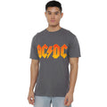 Charcoal - Side - AC-DC Mens Logo T-Shirt