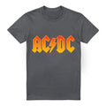 Charcoal - Front - AC-DC Mens Logo T-Shirt