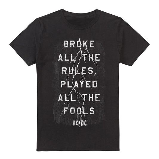 Black - Front - AC-DC Mens Struck T-Shirt