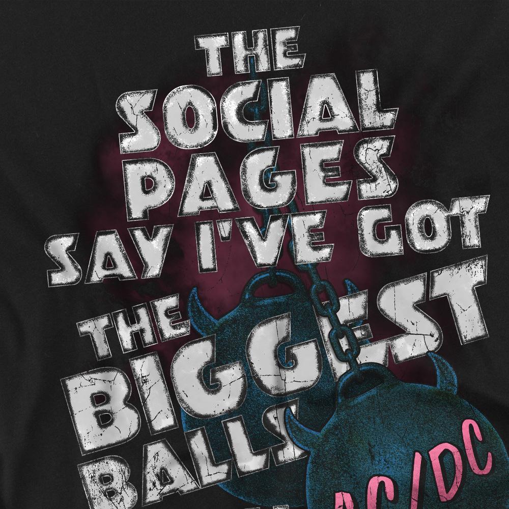 Black - Pack Shot - AC-DC Mens Big Balls T-Shirt