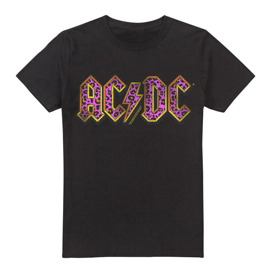 Black - Front - AC-DC Mens Animal Print T-Shirt