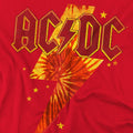 Red - Pack Shot - AC-DC Mens Tie Dye Bolt T-Shirt