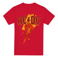 Red - Front - AC-DC Mens Tie Dye Bolt T-Shirt