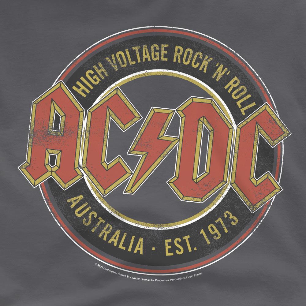 Charcoal - Pack Shot - AC-DC Mens Est. ´73 T-Shirt