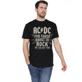 Black - Side - AC-DC Mens Salute T-Shirt