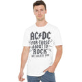 White - Side - AC-DC Mens Salute T-Shirt