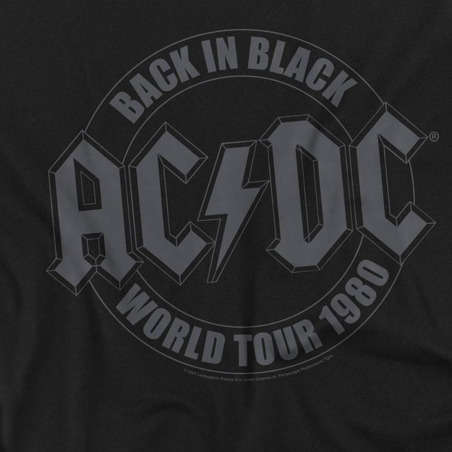 Black - Pack Shot - AC-DC Mens Tour Emblem T-Shirt