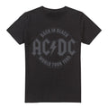 Black - Front - AC-DC Mens Tour Emblem T-Shirt