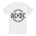 White - Front - AC-DC Mens Tour Emblem T-Shirt