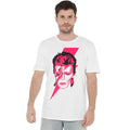 White - Side - David Bowie Mens Aladdin Sane T-Shirt