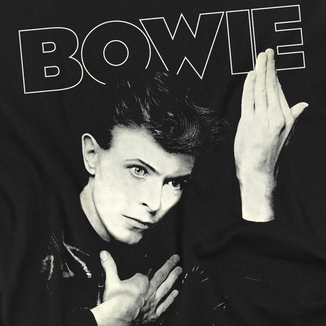 Black - Pack Shot - David Bowie Mens Heroes Cover T-Shirt