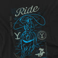 Black - Pack Shot - Yellowstone Mens Ride For The Brand T-Shirt