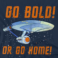 Navy - Side - Star Trek Mens Go Bold T-Shirt