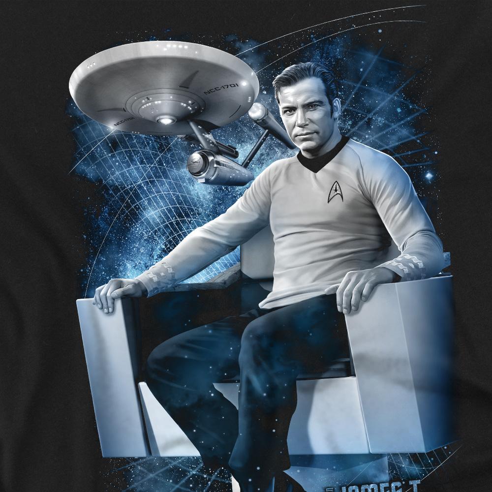 Black - Pack Shot - Star Trek Mens Captain´s Chair T-Shirt