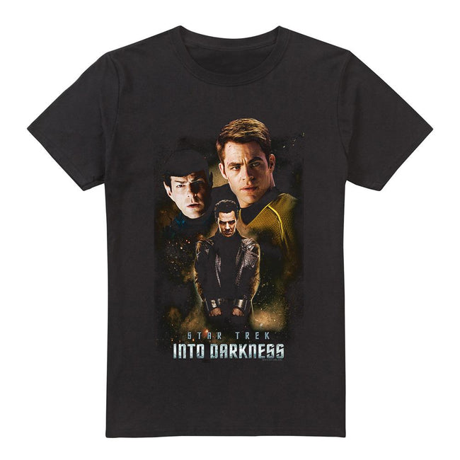 Black - Front - Star Trek: Into Darkness Mens Aftermath T-Shirt
