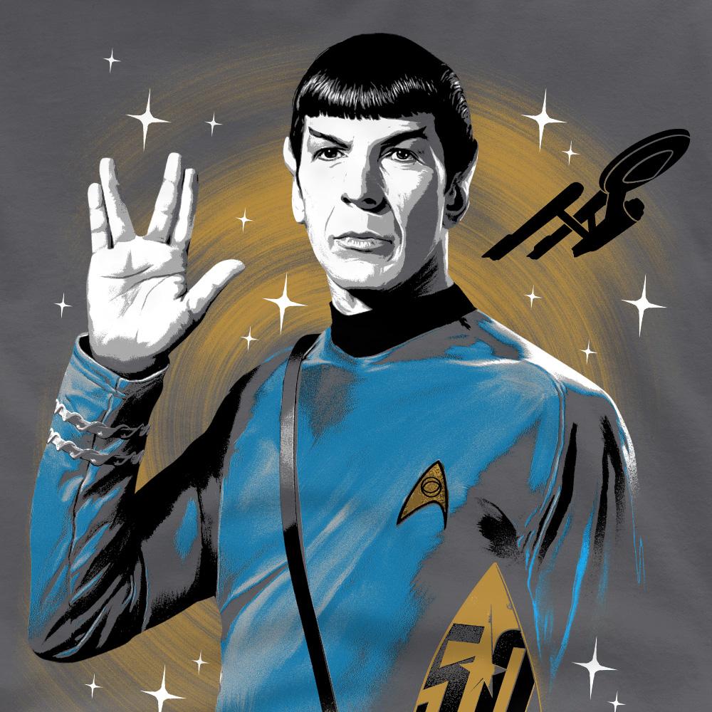 Charcoal - Pack Shot - Star Trek Mens Prosper Space T-Shirt