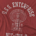 Cardinal - Side - Star Trek Mens Enterprise D Athletic T-Shirt