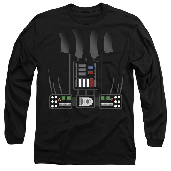 Black - Front - Star Wars Unisex Adult Darth Vader Costume T-Shirt