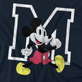 Navy - Side - Disney Unisex Adult Mickey Mouse Classic Walk T-Shirt