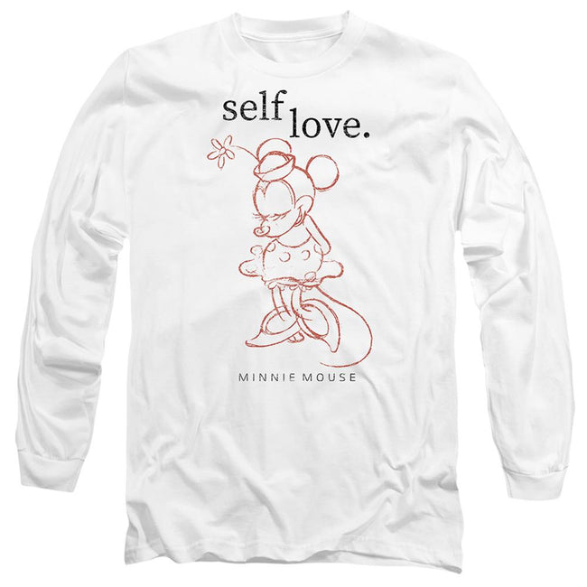 White - Front - Disney Unisex Adult Self Love Minnie Mouse Valentine`s Day T-Shirt