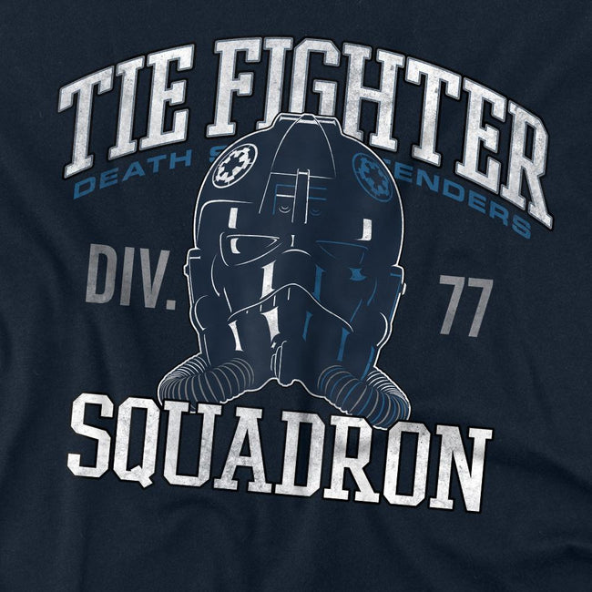 Navy - Side - Star Wars Unisex Adult Tie Fighter Squadron T-Shirt