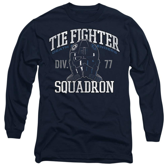 Navy - Front - Star Wars Unisex Adult Tie Fighter Squadron T-Shirt