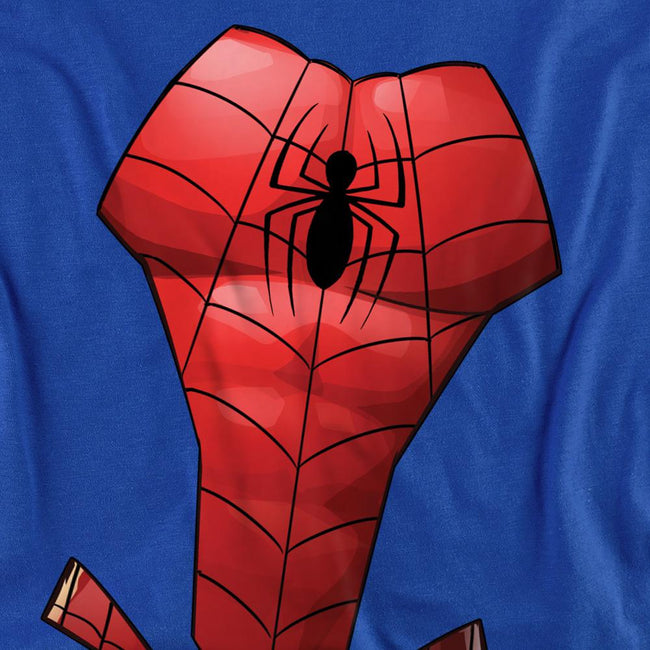 Royal Blue - Side - Spider-Man Unisex Adult Costume T-Shirt