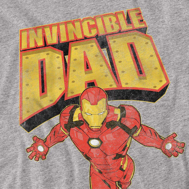 Sport Heather - Side - Iron Man Unisex Adult Invincible Dad Flying Fathers Day T-Shirt