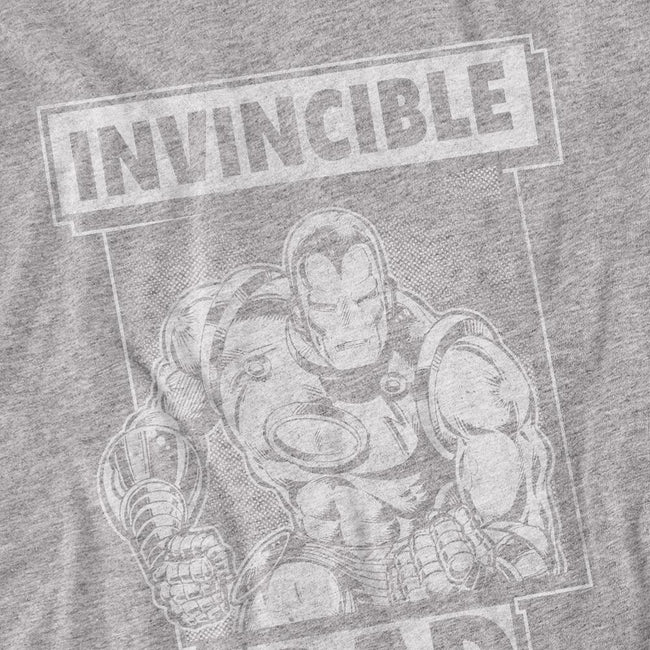Sport Heather - Side - Iron Man Unisex Adult Invincible Dad Fathers Day T-Shirt
