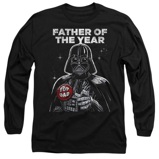 Black - Front - Star Wars Unisex Adult Darth Vader Fathers Day T-Shirt