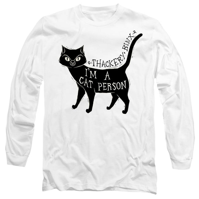 White - Front - Hocus Pocus Unisex Adult I´m A Cat Person Thackery Binx T-Shirt