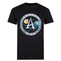 Black - Front - NASA Mens Apollo Cotton T-Shirt
