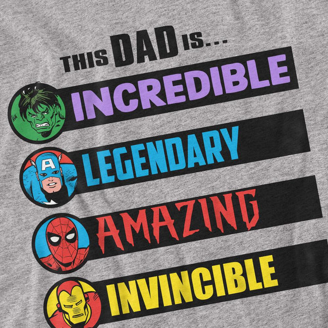 Sport Heather - Side - Marvel Comics Unisex Adult This Dad Is Fathers Day T-Shirt