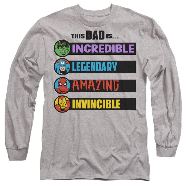 Sport Heather - Front - Marvel Comics Unisex Adult This Dad Is Fathers Day T-Shirt
