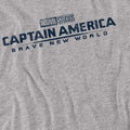 Sport Heather - Side - Captain America: Brave New World Unisex Adult Distressed Logo T-Shirt