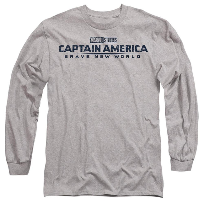 Sport Heather - Front - Captain America: Brave New World Unisex Adult Distressed Logo T-Shirt