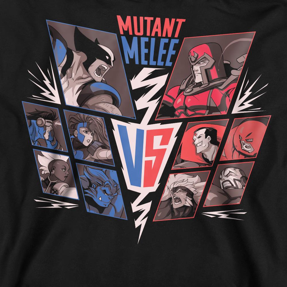 Black - Pack Shot - X-Men Unisex Adult Mutant Melee Sweatshirt