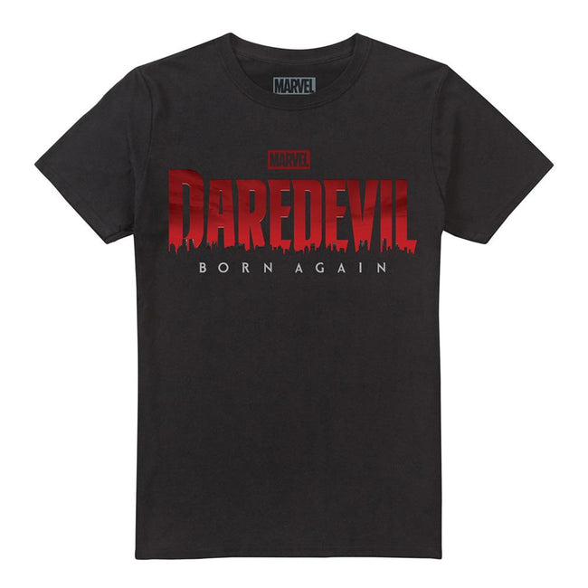 Black - Front - Daredevil Mens Born Again Logo T-Shirt