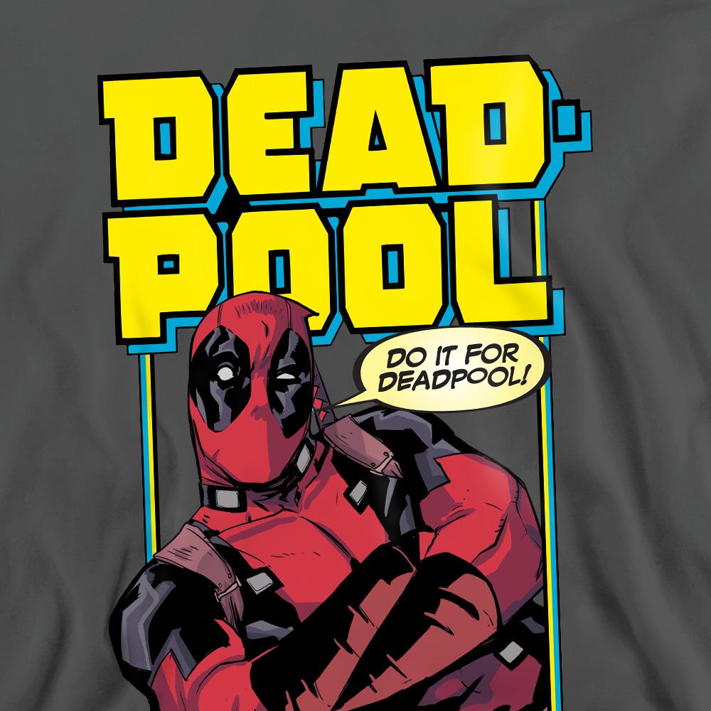 Dark Heather - Pack Shot - Deadpool Unisex Adult Do It For Deadpool Sweatshirt