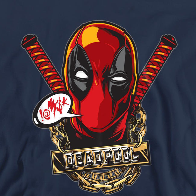 Navy - Pack Shot - Deadpool Unisex Adult Gangster Sweatshirt