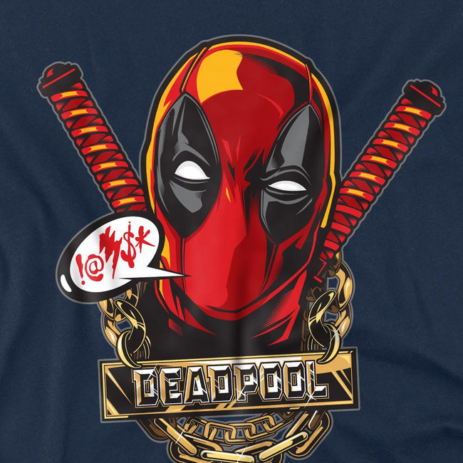 Navy - Pack Shot - Deadpool Mens Gangster T-Shirt