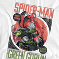 White - Side - Spider-Man Unisex Adult Vs Green Goblin T-Shirt