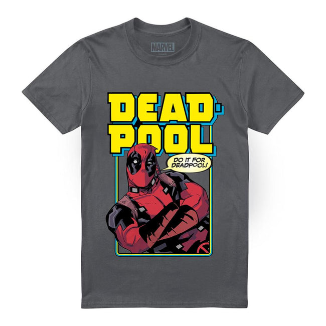 Light Graphite - Front - Deadpool Mens Do It For Deadpool T-Shirt