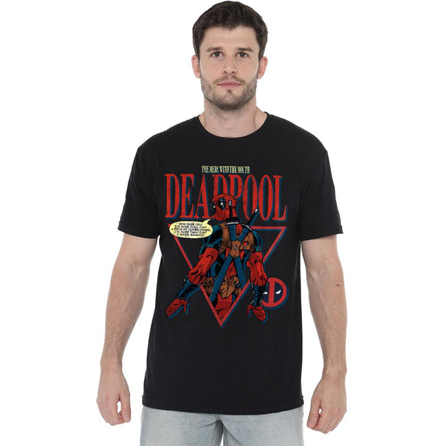 Black - Side - Deadpool Mens Cover Candy T-Shirt