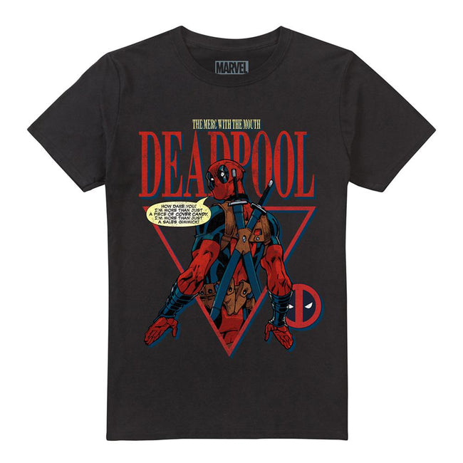 Black - Front - Deadpool Mens Cover Candy T-Shirt
