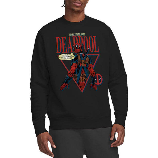 Black - Lifestyle - Deadpool Unisex Adult Cover Candy Sweatshirt