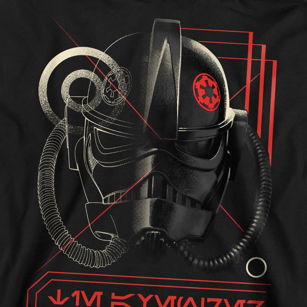 Black - Pack Shot - Star Wars: Andor Unisex Adult Helmet Sweatshirt