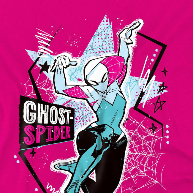 Fuchsia - Pack Shot - Marvel Childrens-Kids Webstar Ghost-Spider T-Shirt